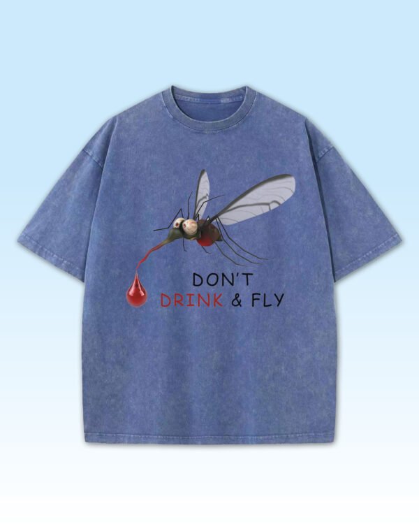 Damska koszulka oversize Don't Drink and Fly