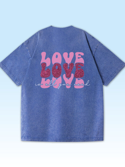 Damska koszulka oversize Love is All You Need Męska koszulka oversize Love is All You Need