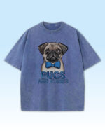 Damska koszulka oversize Pugs and Kisses Męska koszulka oversize Pugs and Kisses