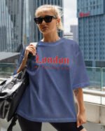 Damska koszulka oversize <br>London, My Favorite City - efekt sprania