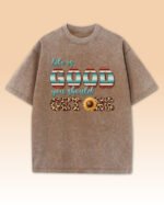 Damska koszulka oversize <br>Life is Good - efekt sprania