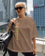 Damska koszulka oversize <br>Evolution - efekt sprania