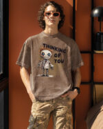 TL TS OLD BRO DTG 0270 A MEN Męska koszulka oversize <br>Thinking of You - efekt sprania