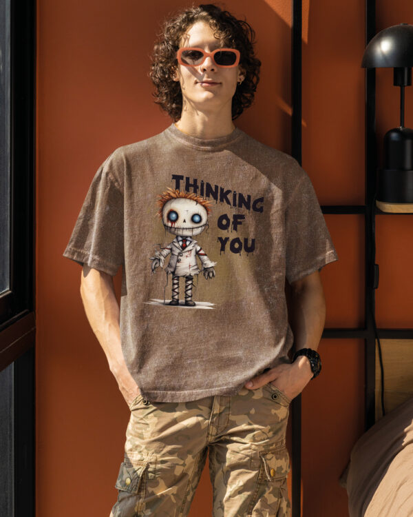 TL TS OLD BRO DTG 0270 A MEN Męska koszulka oversize <br>Thinking of You - efekt sprania