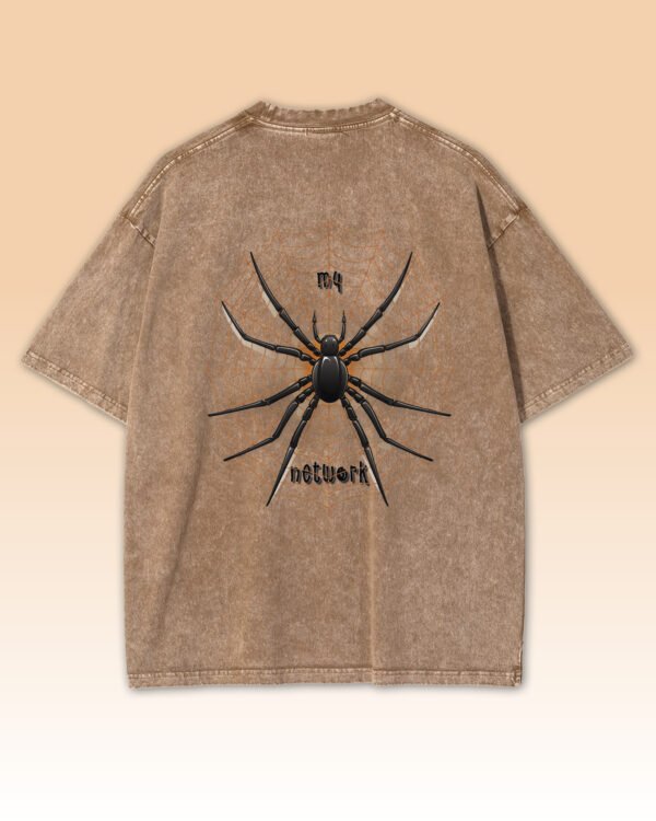 Męska koszulka oversize <br>My Network - efekt sprania