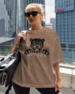 Damska koszulka oversize <br>Pantera Gotcha - efekt sprania