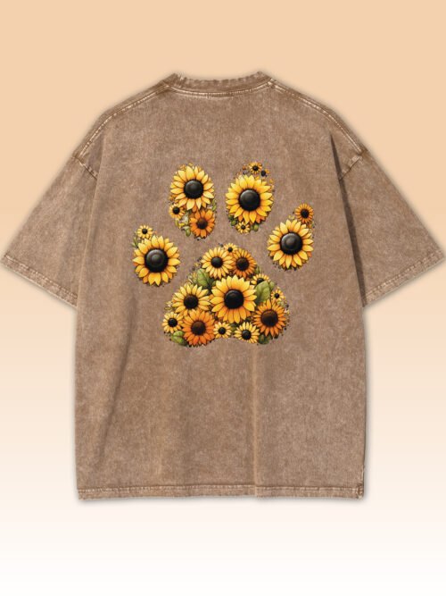 Damska koszulka oversize Sunflower Paw Męska koszulka oversize Sunflower Paw