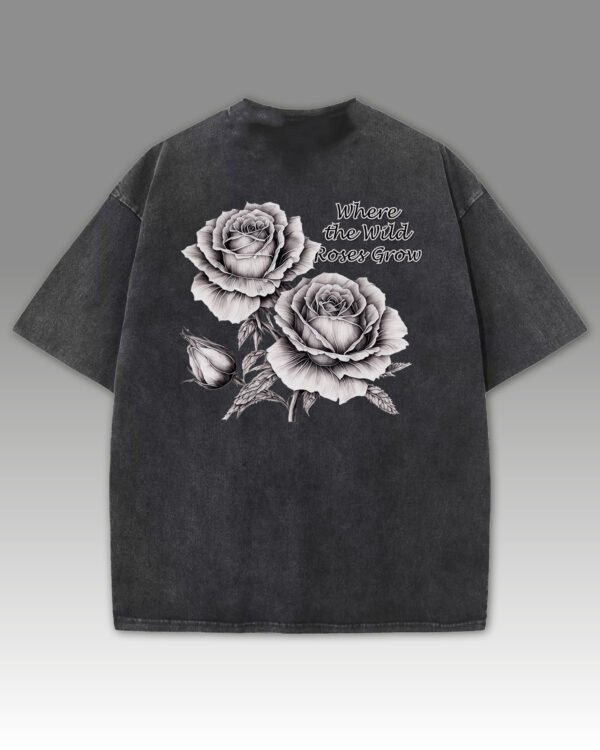 Damska koszulka oversize Wild Roses