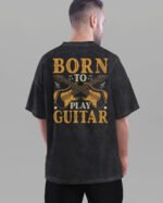 Męska koszulka oversize <br>Born to Play - efekt sprania
