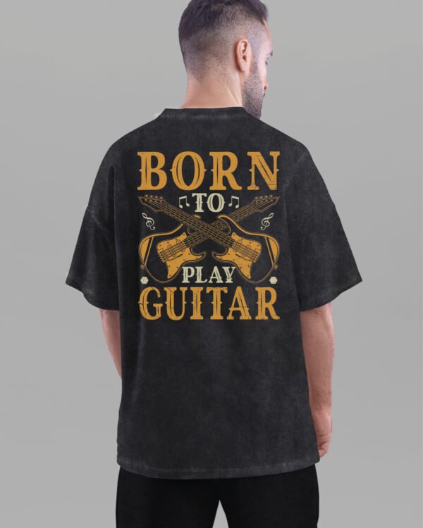 Męska koszulka oversize <br>Born to Play - efekt sprania