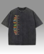 Damska koszulka oversize <br>Evolution - efekt sprania
