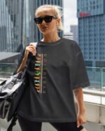 Damska koszulka oversize <br>Evolution - efekt sprania