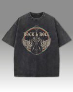 Damska koszulka oversize Rock and Roll