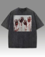 TL TS OLD CAR DTG 0277 B Damska koszulka oversize HELP, Męska koszulka oversize HELP