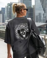 Damska koszulka oversize <br>Free Your Beast - efekt sprania