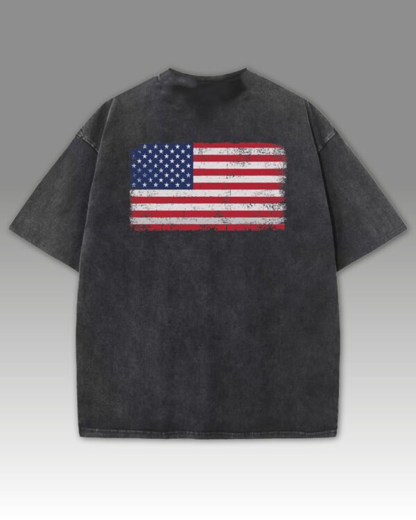 Damska koszulka oversize Flaga USA Męska koszulka oversize Flaga USA