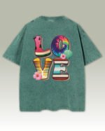 Męska koszulka oversize Letnie LOVE