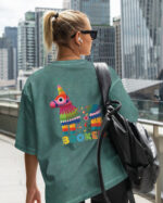 Damska koszulka oversize <br>Broken Pinata - efekt sprania