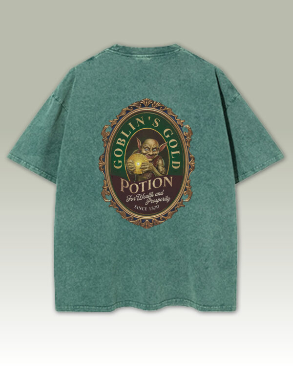 TL TS OLD DGR DTG 0656 B Damska koszulka oversize Goblin's Gold Męska koszulka oversize Goblin's Gold