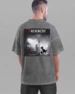 Męska koszulka oversize <br>T-Rexorcist - efekt sprania