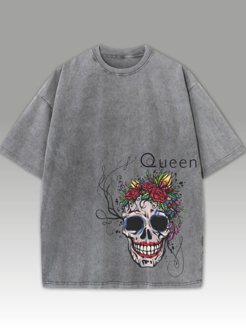 Damska koszulka oversize Queen Skull Męska koszulka oversize Queen Skull
