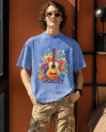 TL TS OLD HEA DTG 0056 A MEN Męska koszulka oversize <br>Groovy - efekt sprania