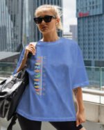 Damska koszulka oversize <br>Evolution - efekt sprania