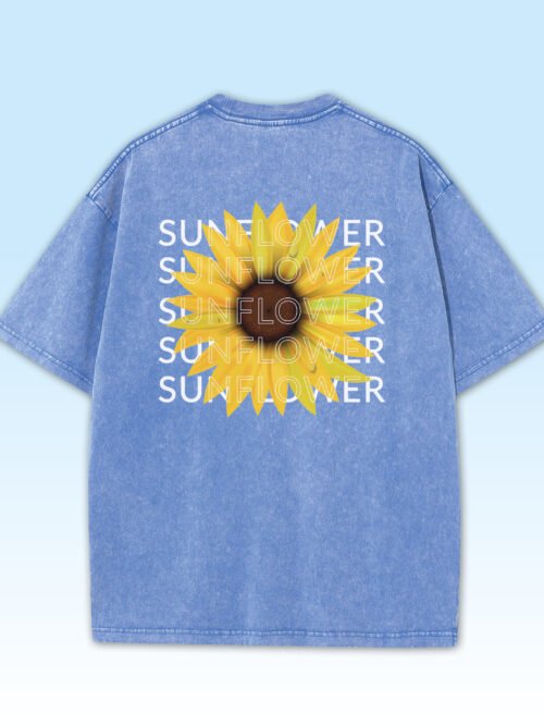 Damska koszulka oversize Sunflower