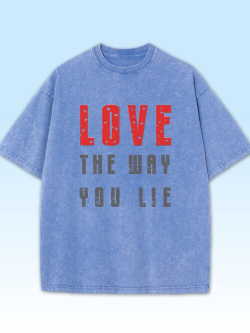 Damska koszulka oversize Love the Way You Lie