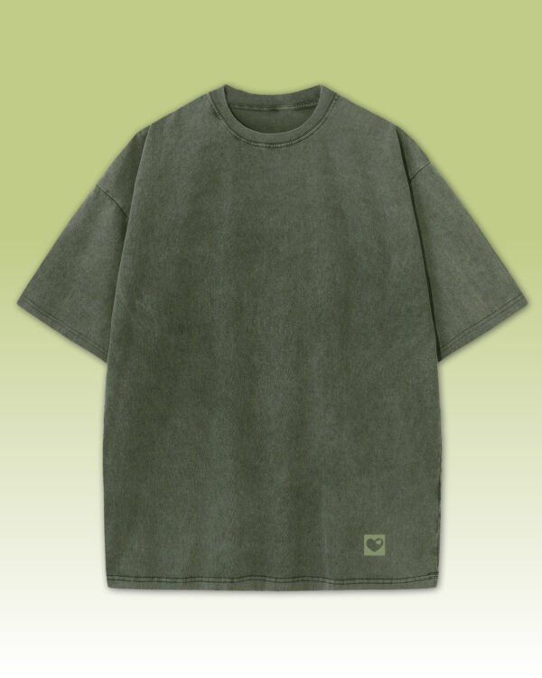 Męska koszulka oversize <br>Sunflower - efekt sprania