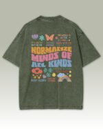 Damska koszulka oversize <br>Normalize Minds - efekt sprania