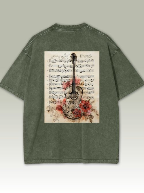 Męska koszulka oversize Muzyczna Dusza