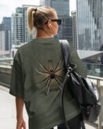 Damska koszulka oversize <br>My Network - efekt sprania