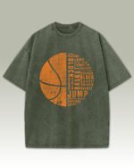 Damska koszulka oversize <br>Basketball Passion - efekt sprania