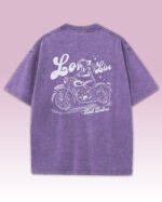Męska koszulka oversize <br>Long Live Rad Babes - efekt sprania, edycja White