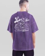 Męska koszulka oversize <br>Long Live Rad Babes - efekt sprania, edycja White