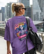 Damska koszulka oversize <br>The Drama Queen - efekt sprania