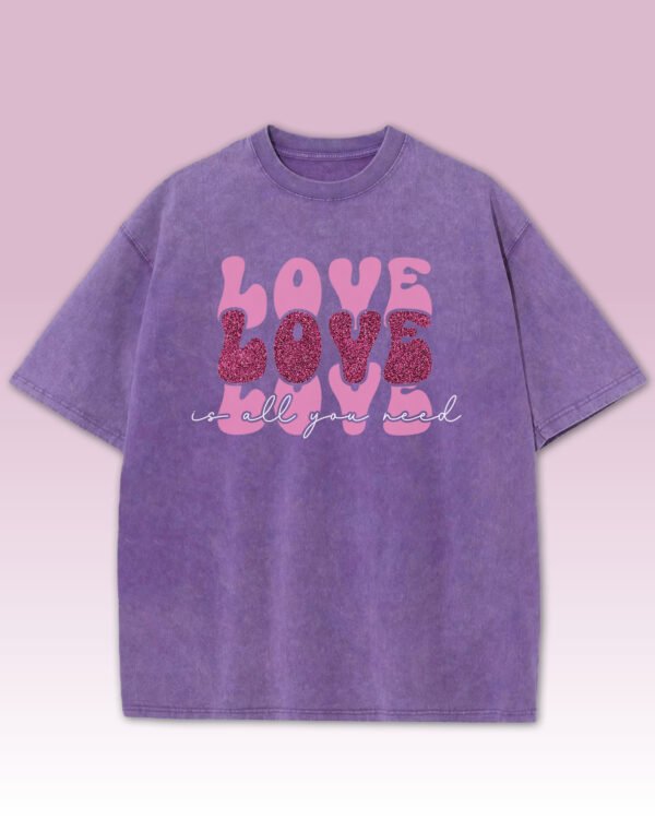 Damska koszulka oversize Love is All You Need Męska koszulka oversize Love is All You Need