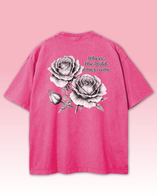 Męska koszulka oversize Wild Roses