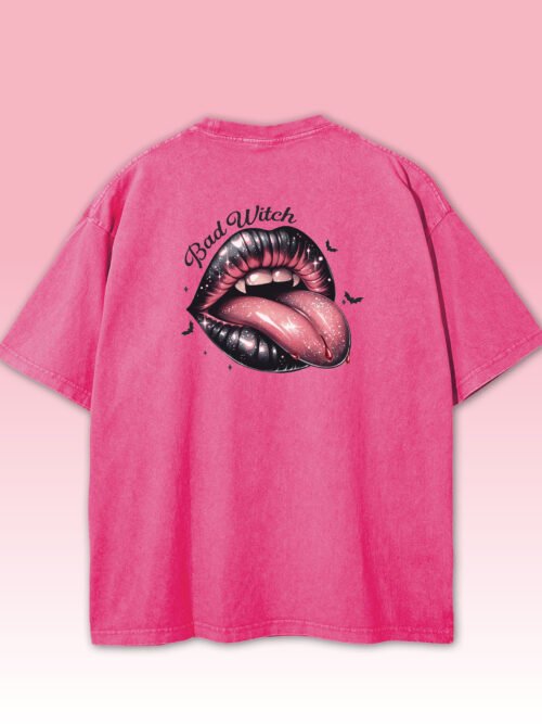 Damska koszulka oversize Bad Witch Męska koszulka oversize Bad Witch