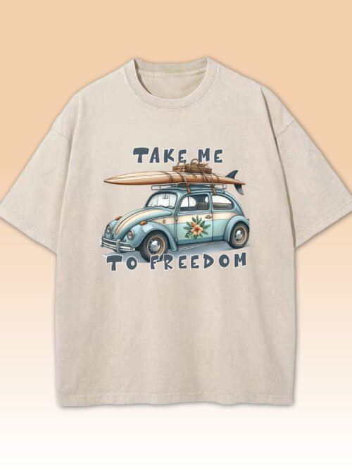 Męskie koszulka oversize Freedom