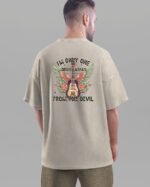 Męska koszulka oversize <br>One Drink Away - efekt sprania