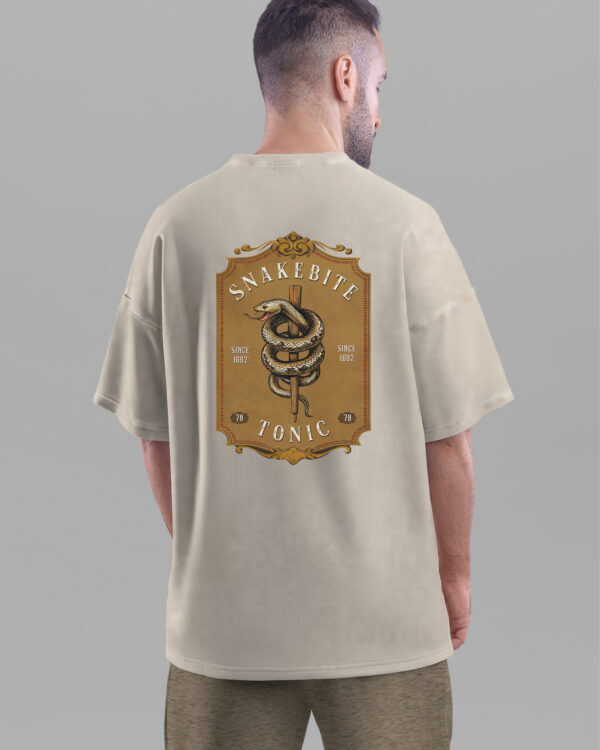 TL TS OLD SAN DTG 0653 B MEN Męska koszulka oversize <br>Snakebite Tonic - efekt sprania