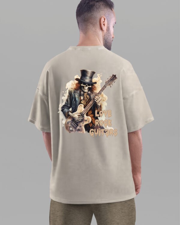Męska koszulka oversize Love Rock Guitars