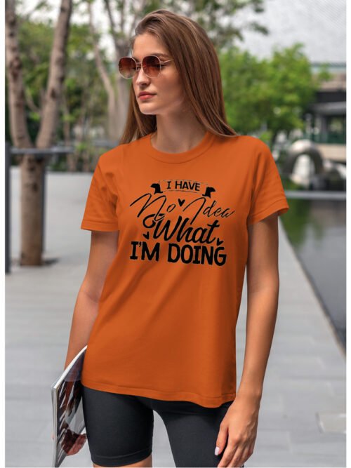 Koszulka Nie mam pojęcia, koszulka, koszulka damska, t-shirt damski, koszulka damska z nadrukiem, koszulka z napisem