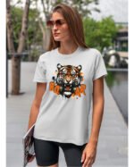 Koszulka Rycz jak tygrys, siła i dzikość – Unisex