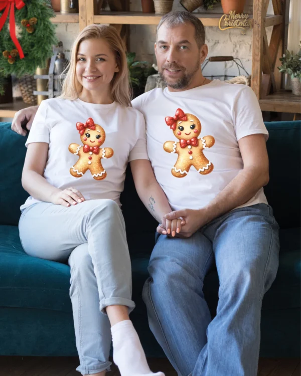 Świąteczna Koszulka “Piernikowa Dziewczynka” – Unisex