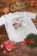 Świąteczna Koszulka “Zabawne Plecy – Wesołych Świąt” – Unisex