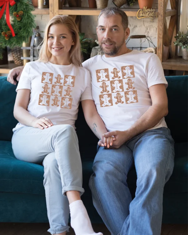 Świąteczna Koszulka “Piernikowe Wzory” – Unisex
