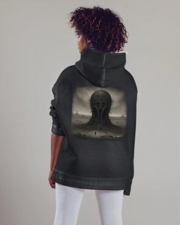Bluza oversize z kapturem czarna <br>Mroczne drzewo, surrealizm <br>Inspiracja Beksińskim - M. Byai